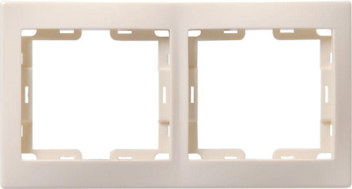 Рамка 2-м верт. Кварта РВ-2-ККм крем. IEK EMK21-K33-DM