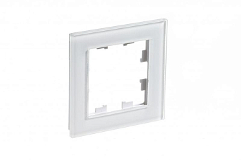 Рамка 1-м AtlasDesign Nature стекло бел. SE ATN320101