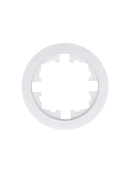 Рамка 1-м OSEN горизонт. круглая бел. LEZARD 744-0200-146