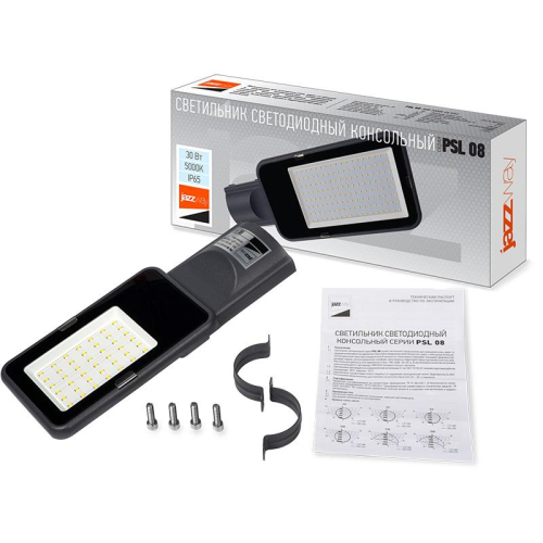 Светильник светодиодный PSL 08 30Вт 5000К GR 120град. уличный консольный ДКУ IP65 Pro JazzWay 5045767