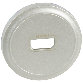 Панель лицевая Celiane для роз. аудио/видео HDMI титан Leg 068516