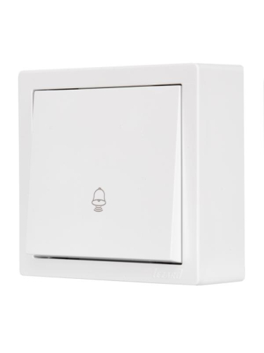 Кнопка звонка ОП LETO бел. LEZARD 752-0200-103