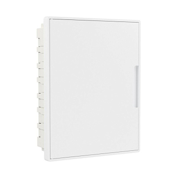 Щиток 24 мод встраиваемый с бел. дверцей с 4 шинами PEN (2шт на 8 отв. и 2шт на 6 отв) бел. DKC F24B1WW