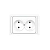 Розетка 2-м СП Валери 16А IP20 без заземл. бел. UNIVersal В0102