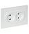 Розетка 2-м СП FORTE&PIANO FP225 10А без заземл. защ. шторки безвинт. крепл. бел. IEK FP-R23-10-1-K01