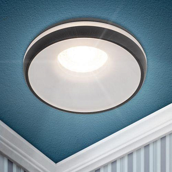 Светильник декоративный DK100 BK MR16 GU5.3 встраив. черн. ЭРА Б0055589