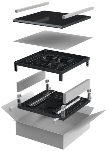 Комплект основание и крыша 800х800мм для шкафа 28-47U черн. LINEA N ITK LN05-XXX88-Y