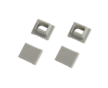 Набор заглушек 0709-3 для профиля 0709 2шт глухие 2шт с отверстием Эра Б0062825