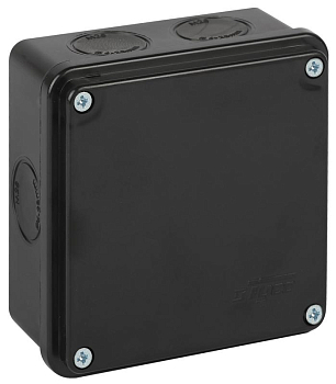 Коробка распределительная ОП 100х100х50мм двухкомпонентн. 7 вводов IP66 черн. Ruvinil 67250Ч