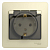 Розетка 1-м СП Glossa 16А IP20 с заземл. защ. шторки с крышкой в сборе беж. SE GSL000246