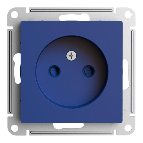 Розетка AtlasDesign 16А без заземл. защ. шторки механизм аквамарин SE ATN001149
