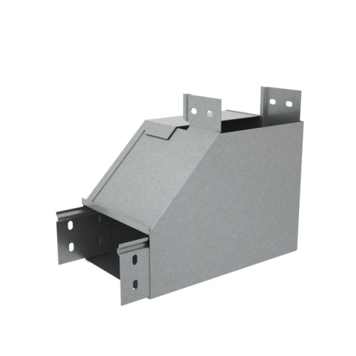 Угол для лотка вертикальный внутренний правый с разворотом трассы на 90град. 600х50 сталь 1мм "ПЛЮС" NLPDplus90-50-600-R КМ PL3826