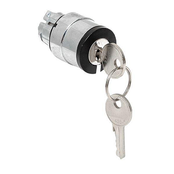 Механизм переключателя исполнительный ХB4 на 2 положения с замком с извлечением ключа во всех положениях IP65 EKF XB4BG2F-2P-65