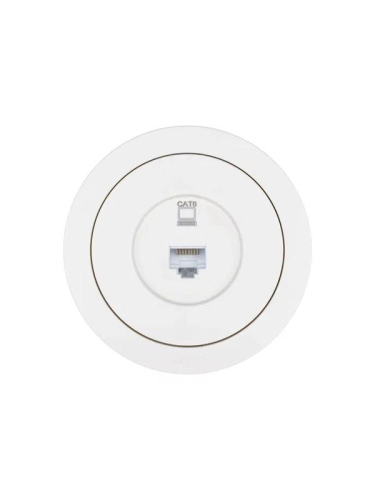 Розетка компьютерная СП OSEN RJ45 кат.6 механизм бел. LEZARD 743-0288-140