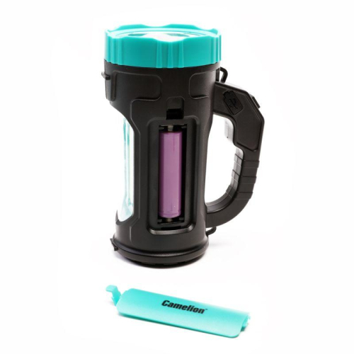 Фонарь аккумуляторный LED51527 3Вт 1LED+COB 4 режима Type C 3хLR03 пластик. черн./зел. Camelion 15130