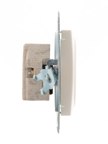 Розетка 1-м СП Karina 16А IP20 без заземл. керамика механизм жемчуж./бел. перламутр. LEZARD 707-3088-121