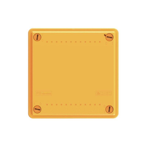 Коробка ответвительная FS 100х100х50мм 4р 450В 6А 4кв.мм с гладкими стенками и клеммн. IP56 пластик. DKC FSB10404