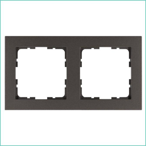 Рамка 2-м G-Classic мокко Jasmart G1002Z