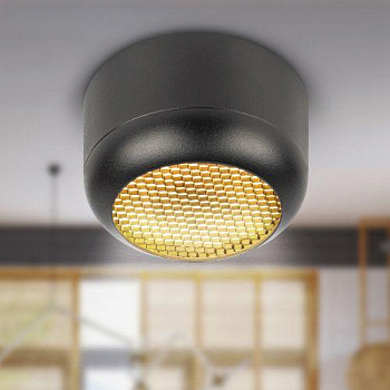 Светильник OL56 под лампу GX53 BK IP20 настенно-потолочный спот черн. ЭРА Б0061879