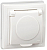 Розетка 1-м СП Кварта РСбш10-3-КБ-44 16А IP44 с заземл. защ. шторки с крышкой бел. IEK KV-R16-16-44-K01