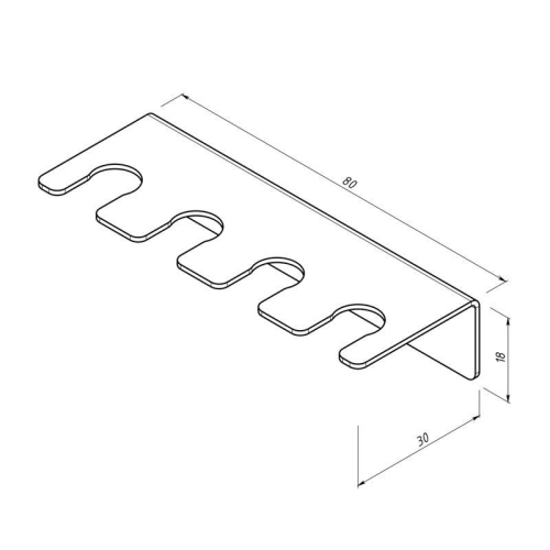 Держатель для хранения зубных щеток и насадок монтаж без сверления черн. Rexant 38-0695