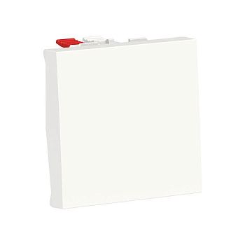 Выключатель 1-кл. 2-мод. UNICA MODULAR кнопочный (сх.1) 10А бел. SchE NU320618