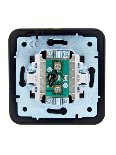 Розетка телевизионная оконечная TV СП ASTI IP20 в сборе черн. бархат LEZARD 7081-4242-130