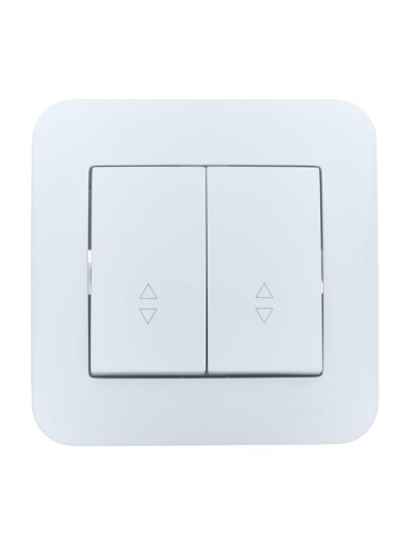 Переключатель проходной 2-кл.СП ASTI 10А IP20 в сборе бел. LEZARD 7081-0202-106