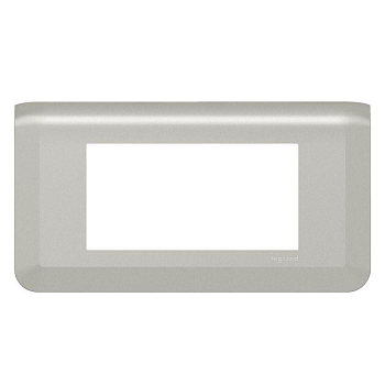 Рамка 4мод. Mosaic алюм. Leg 079314L