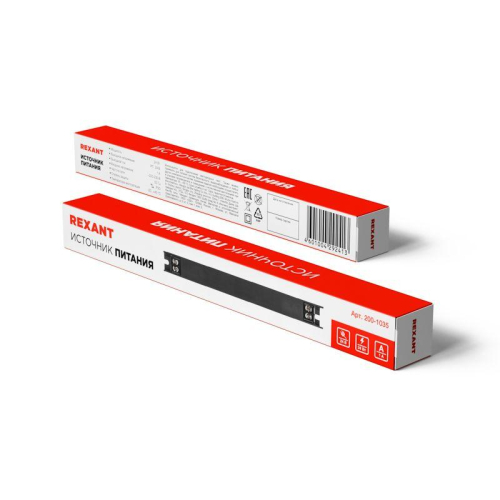 Источник питания (драйвер) 24В 24Вт IP20 с разъемами под винт ультратонкий Rexant 200-1035