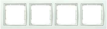 Рамка 4-м BOLERO Q1 РУ-4-ББ квадрат. бел. IEK EMB42-K01-Q1