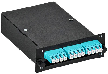 Кассета для кросса ST OM3 MPOm 3хLC-quad (12 ОВ) ITK FCPS-5003-MPOM-012LCQ