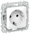 Розетка СП FLITE РС11-1-ФлБ 16А с заземл. без защ. шторок безвинтовое крепление механизм бел. IEK FI-R11-16-1-K01