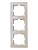 Рамка 3-местн. вертик. VESNA жемчужно-бел. перламутр LEZARD 742-3000-153