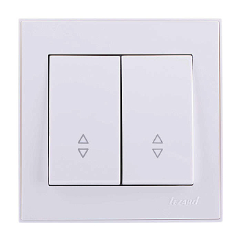 Переключатель проходной 2-кл. СП Rain 10А IP20 бел. LEZARD 703-0202-106