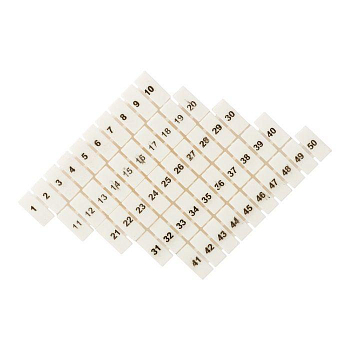 Маркеры для ST 1.5 с нумерацией 1-50 (уп.100шт) PROxima EKF zb-st-1.5-1-50