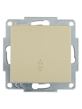 Переключатель проходной 1-кл. СП Vesna механизм титан LEZARD 742-3788-105