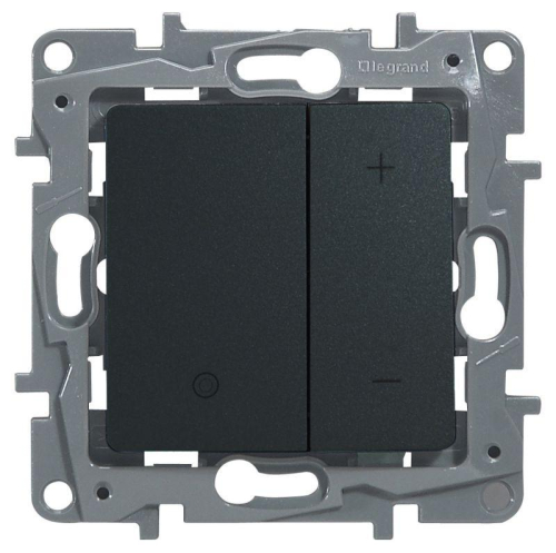 Механизм светорегулятора нажимного СП Etika 400Вт антрацит Leg 672618