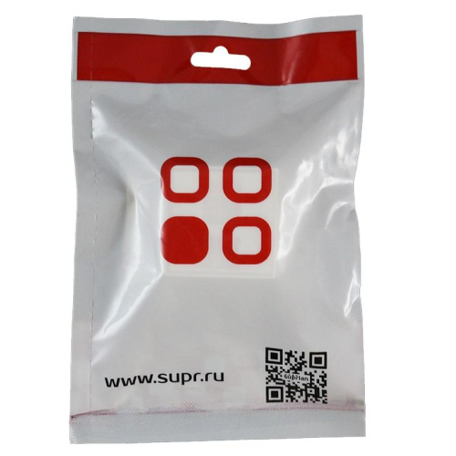 Панель лицевая 1 порт 45х45 Keystone шторка (DIY) SUPRLAN 10-0304-1