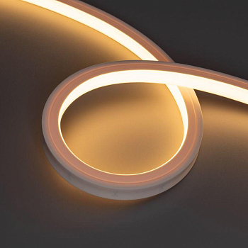 Лента светодиодная NOVA-TOP-PU-A120-16x15mm 24В Warm 2700К 10Вт/м IP68 wire x1 герметичная полиуретан (уп.1м) Arlight 050609