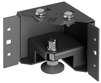 Уголок цоколя h=100мм регул. черн. (уп.4шт) by ZPAS ITK ZP-BC05-B1-01