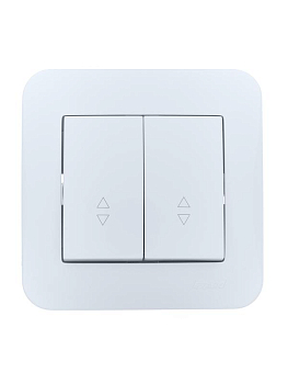 Переключатель проходной 2-кл.СП ASTI 10А IP20 в сборе бел. LEZARD 7081-0202-106