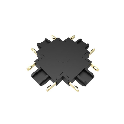 Коннектор Метр (MTR)16 CX-BL X-обр. накладной шинопровод низковольтный Pro черн. JazzWay 5057357