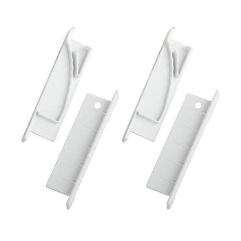 Набор заглушек 6814-3 для профиля 6814 2шт глухие 2шт с отверстием Эра Б0062787