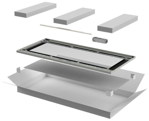 Дверь стеклянная для шкафа LINEA N 33U 600мм сер. ITK LN35-33U 600мм 6X-DR