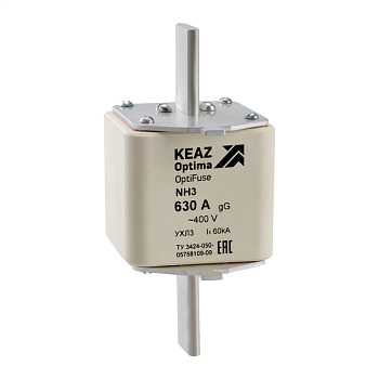 Вставка плавкая OptiFuse NH3 500 400AC 0 gG УХЛ3 КЭАЗ 144824