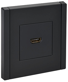 Розетка HDMI FORTE&PIANO FP140 черн. IEK FP-H10-K02