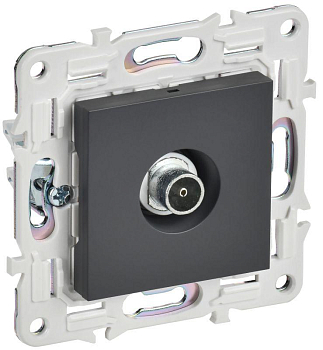 Розетка TV оконечная SKANDY SK-A12T титан IEK SK-A10-O-K48