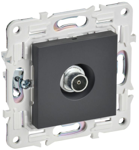 Розетка TV оконечная SKANDY SK-A12T титан IEK SK-A10-O-K48