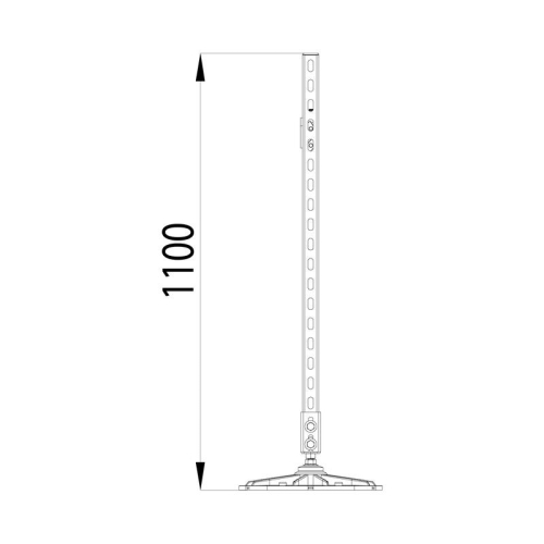 Конструкция опорная для горизонт. прямоугол. воздуховодов и метал. лотков кабеленесущих систем TECHNORAPTOR FOOT 2000х1000 KM-TR-F-SSHRAD-2000-1000 КМ TR0090